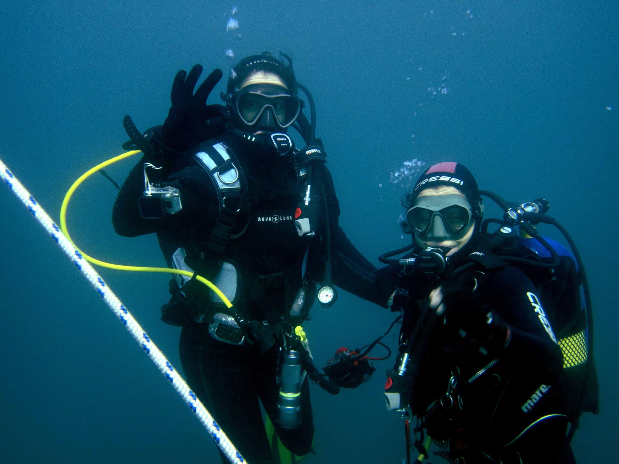 Sara y Silvia, en una de sus inmersiones.