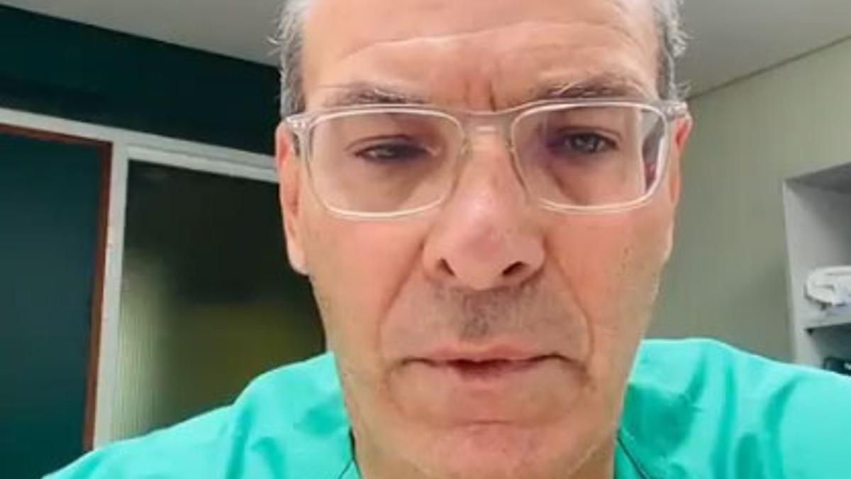 Domingo González, en un momento del vídeo.