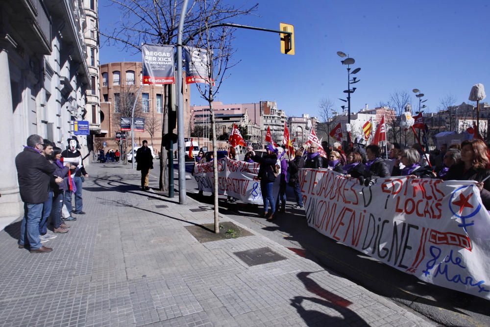 Protesta del col·lectiu de les netejadores a Giron