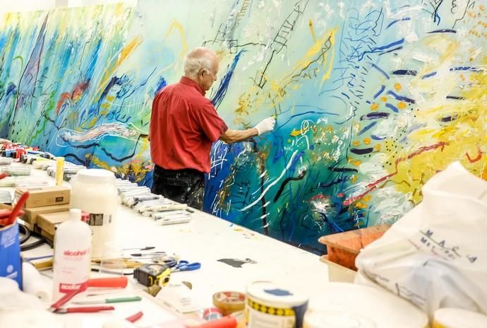 Las Palmas de Gran Canaria. El pintor Félix Juan Bordes en su estudio.  | 25/09/2019 | Fotógrafo: José Carlos Guerra