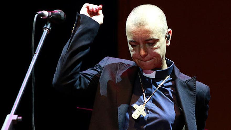 Sinéad O&#039;Connor, en un concierto en Chile en febrero.