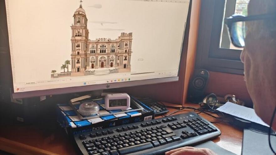 Dibujar con un Excel: este es el jubilado malagueño que dibuja obras de arte y ha sido alabado por Microsoft