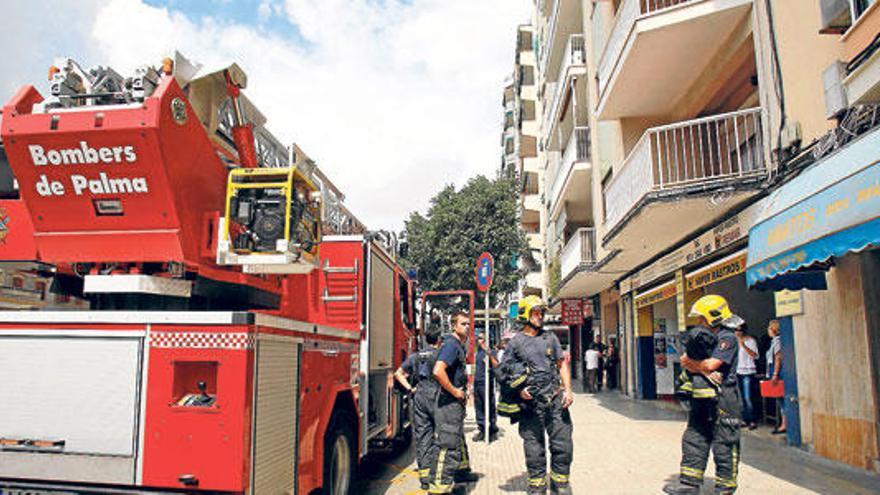 Alarma por una fuga de gas al romperse una tubería en Palma