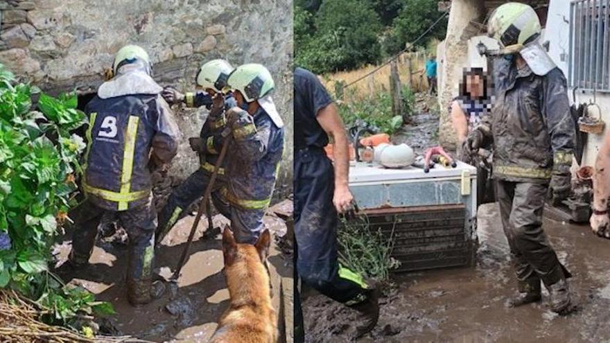 VÍDEO: Las tormentas provocan una inundación en Cangas de Narcea a escasas horas de que comience la Descarga