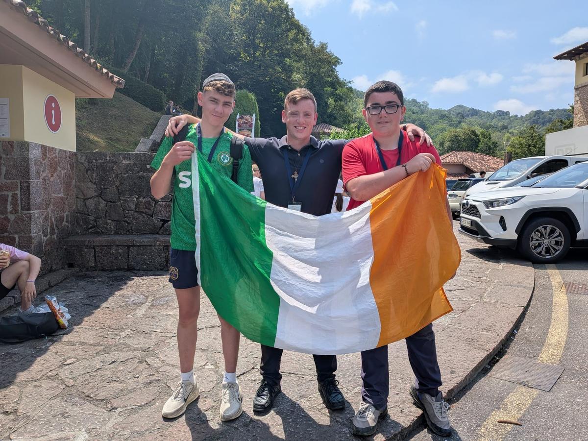 Los irlandeses James Smith, Edward Donegan y Sean Brady.