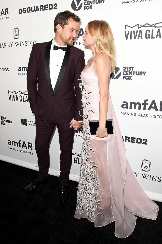 Joshua Jackson y Diane Kruger, juntos en una gala amfAR en 2015