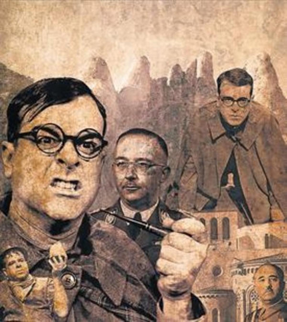 El cartell de ’Mont(ss)errat o La molt miserable història del Pare Montiel’. El cartell de ’Mont(ss)errat o La molt miserable història del Pare Montiel’.