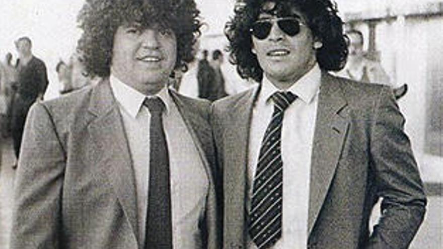 Cyterszpiler y Maradona, a comienzos de los ochenta. // FdV