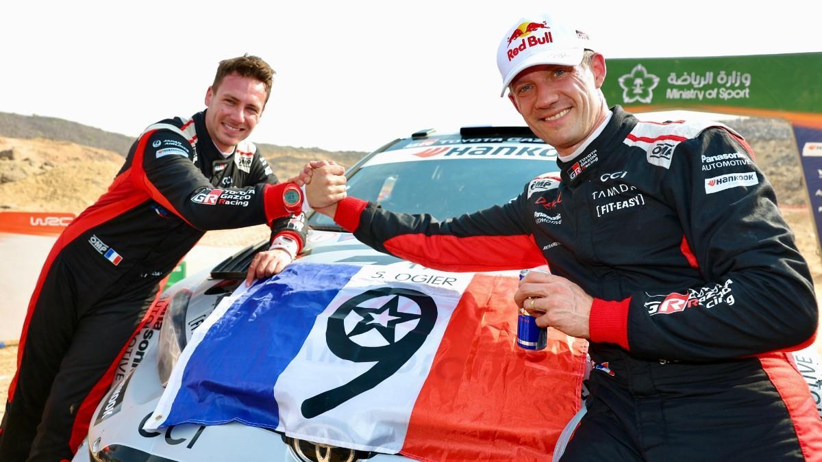 Ogier y su copiloto celebran el título
