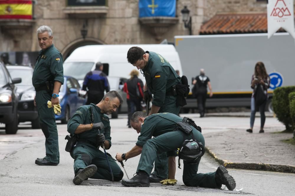 Preparativos en Covadonga para la visita real y los actos de los aniversarios