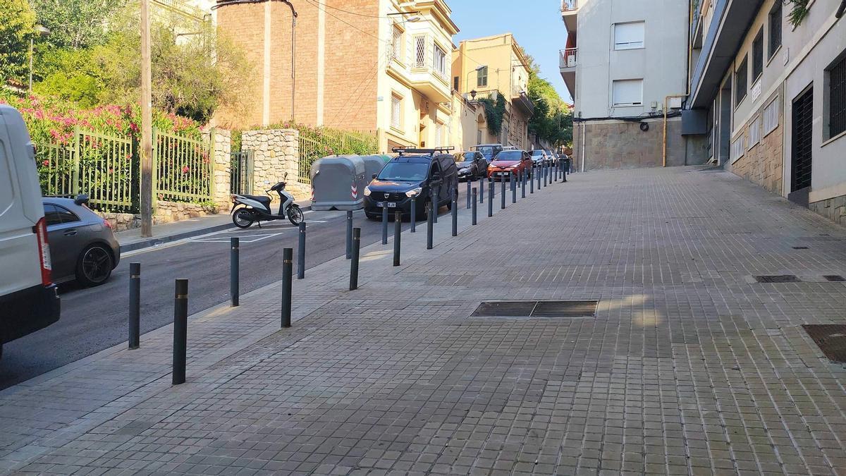 El lugar del tiroteo en el Putxet, este miércoles por la mañana