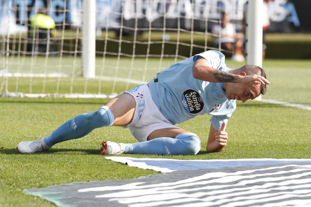 Intensidad a flor de piel en el duelo entre celestes y rojiblancos en el estadio de Balaídos.