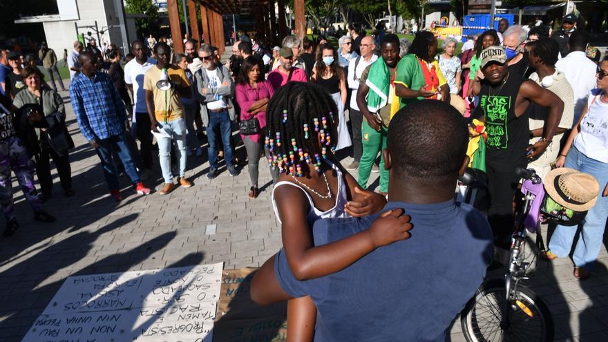 Concentración en A Coruña por las muertes de migrantes en la valla de Melilla