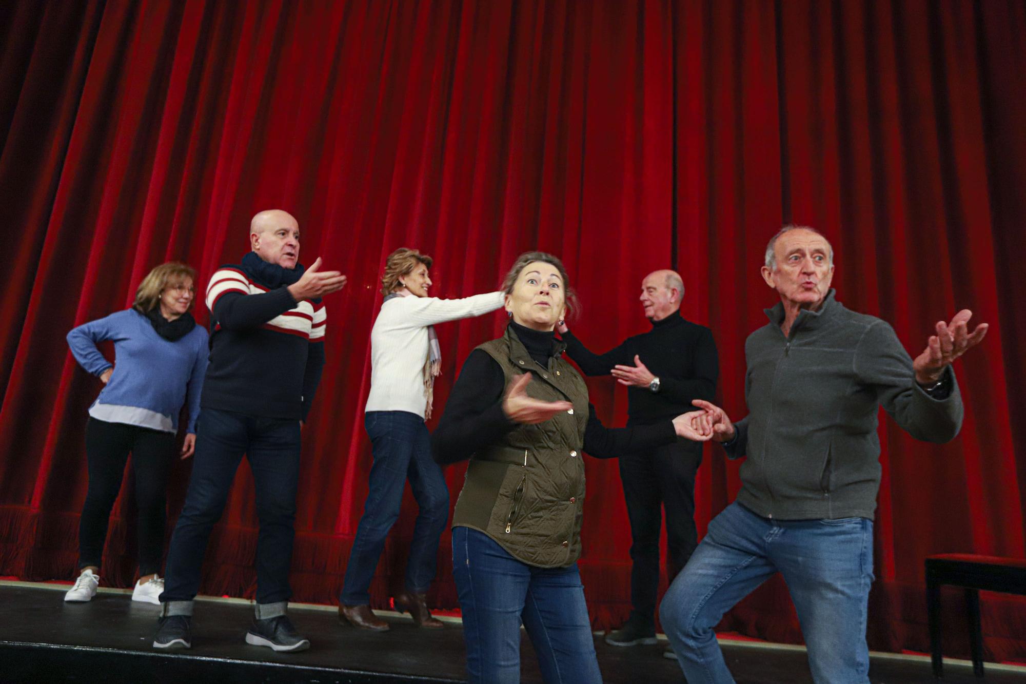 Último ensayo del grupo de teatro Amarión