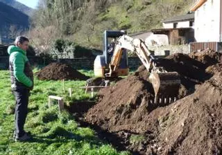 Un bar tienda, primera obra en marcha de la "aldea del siglo XXI" para fijar población en Moal