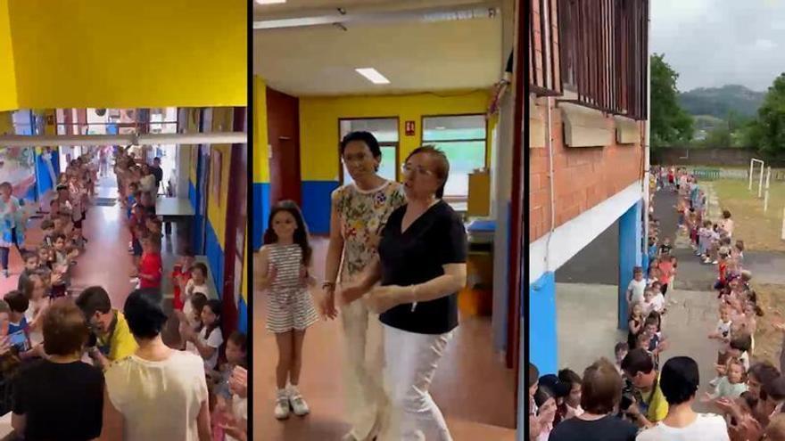 La emocionante despedida a Carmen Varela, que se jubila en el colegio Virgen del Fresno de Grado