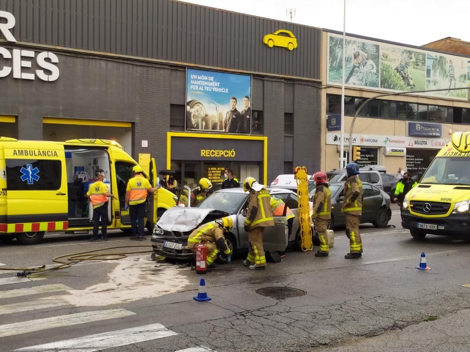 Accident a la carretera de Vic de Manresa