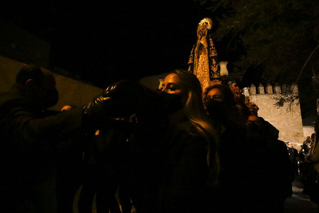 Semana Santa de Lorca 2022: Virgen de la Soledad del Paso Negro, iglesia y procesión