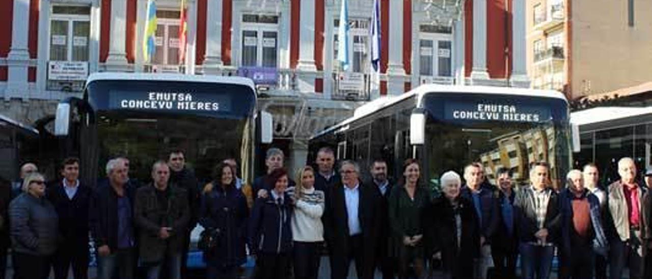 Más de un millón de euros en renovar la flota de autobuses urbanos de Mieres