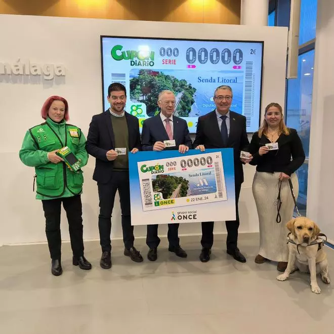La Senda Litoral, protagonista del cupón de la ONCE del próximo lunes