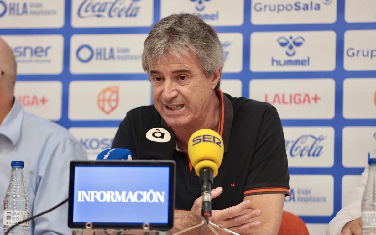 Daniel Adriasola, durante la última rueda de prensa.