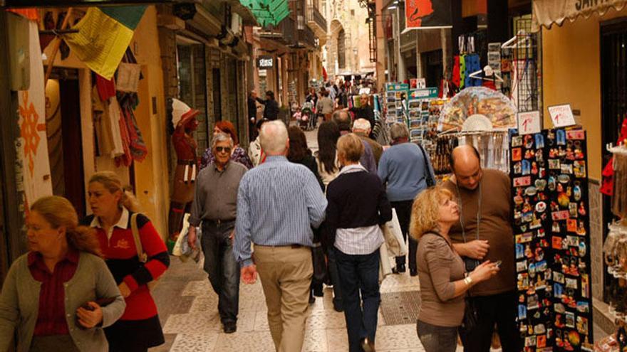 Turistas en el centro.