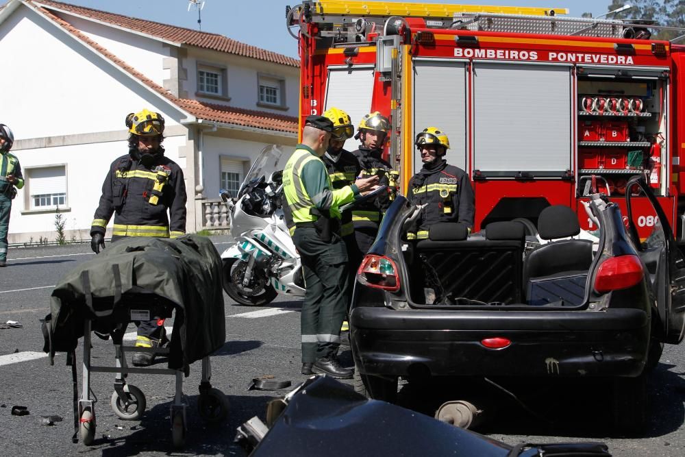 Accidente mortal en la N-550 en Pontevedra | Una mujer de 41 años fallece en una colisión