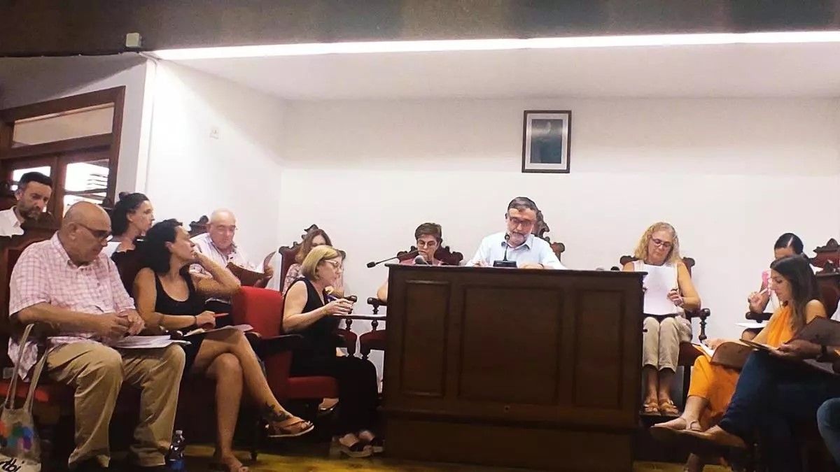 Imagen de archivo de un pleno del Ayuntamiento de l'Alcúdia.