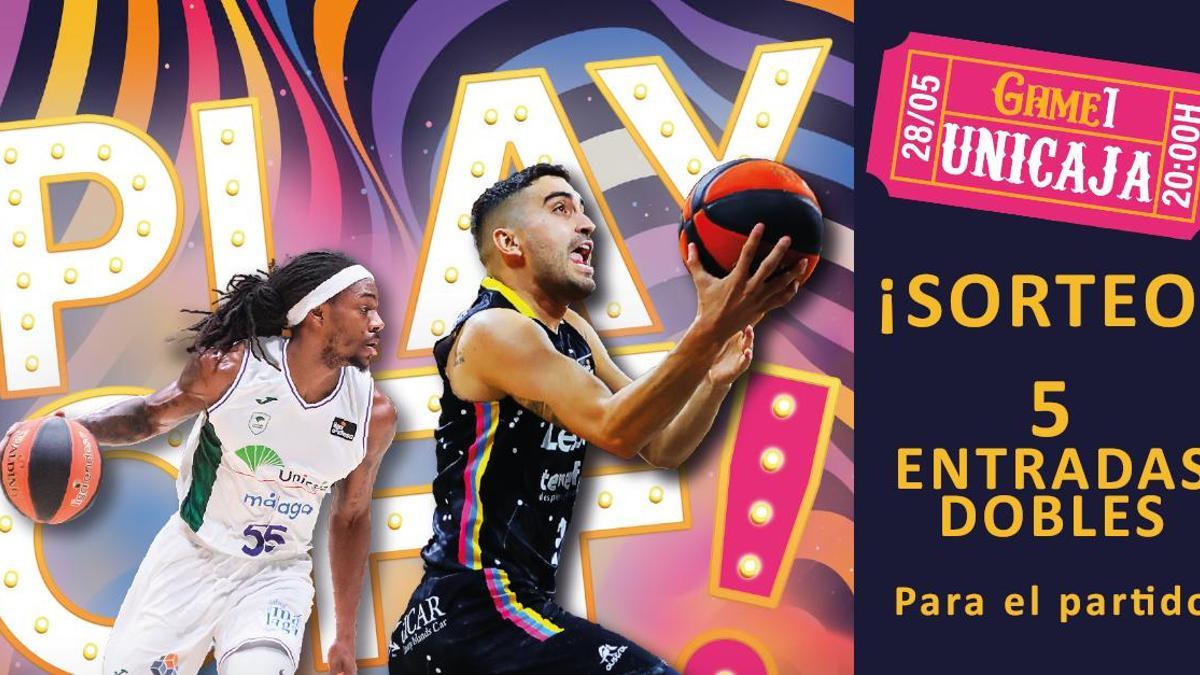 ¡SORTEO! Solo por ser lector registrado EL DÍA te invita a la primera eliminatoria del 'playoff': Lenovo Tenerife - Unicaja de Málaga