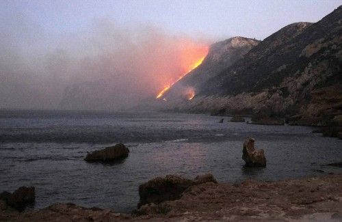 Incendio forestal en Xàbia