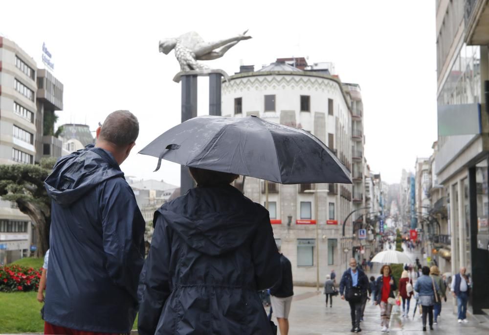 El tiempo en Vigo: el día de verano en el que llovió como si fuese invierno