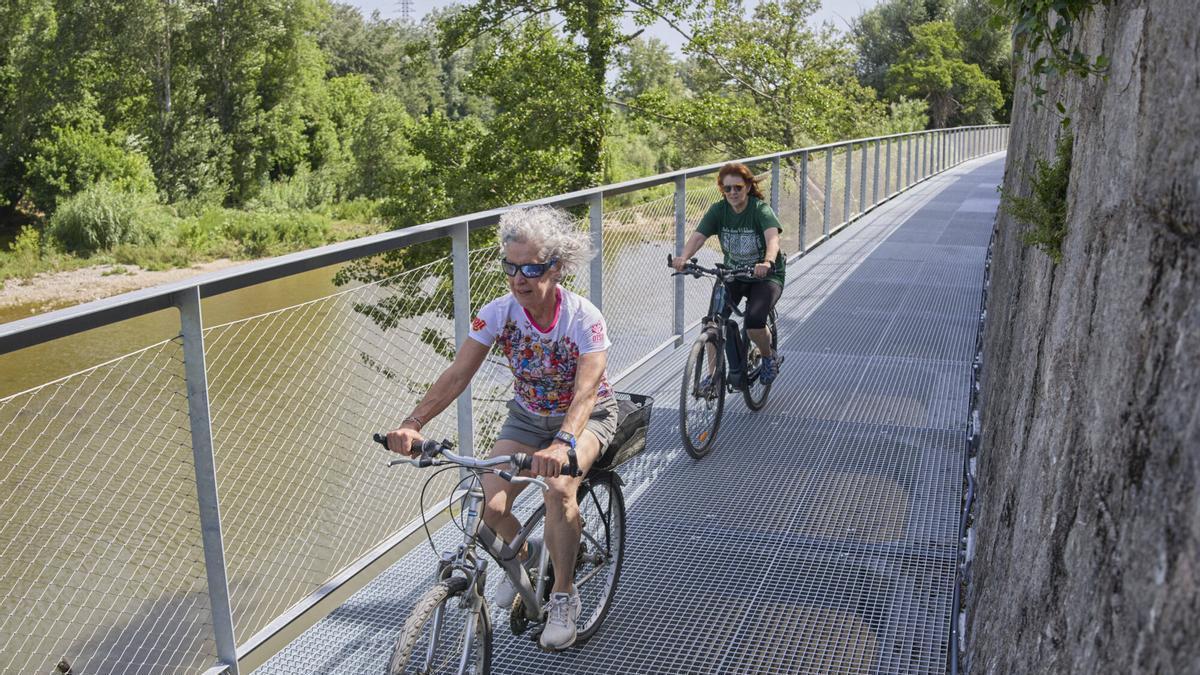 Les imatges de la nova via ciclista Girona - Celrà