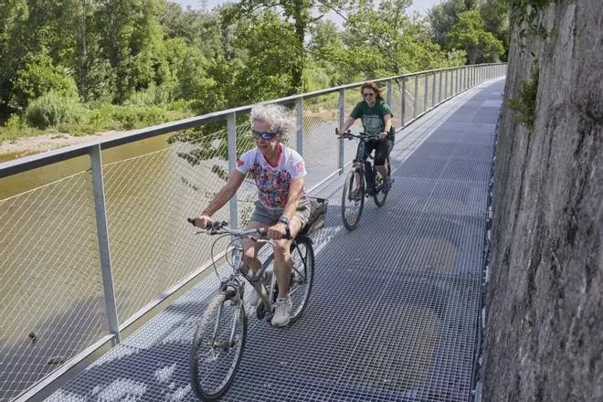 Les imatges de la nova via ciclista Girona - Celrà