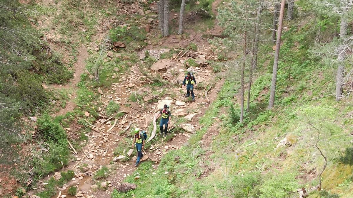 Dispositivo de búsqueda del hombre desparecido en Teruel.