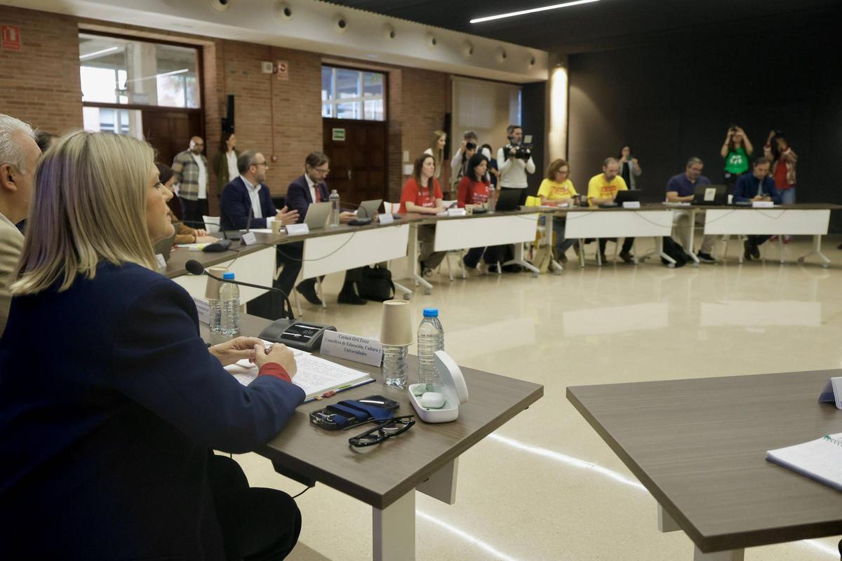 La reunión de este jueves en la Conselleria de Educación con los sindicatos