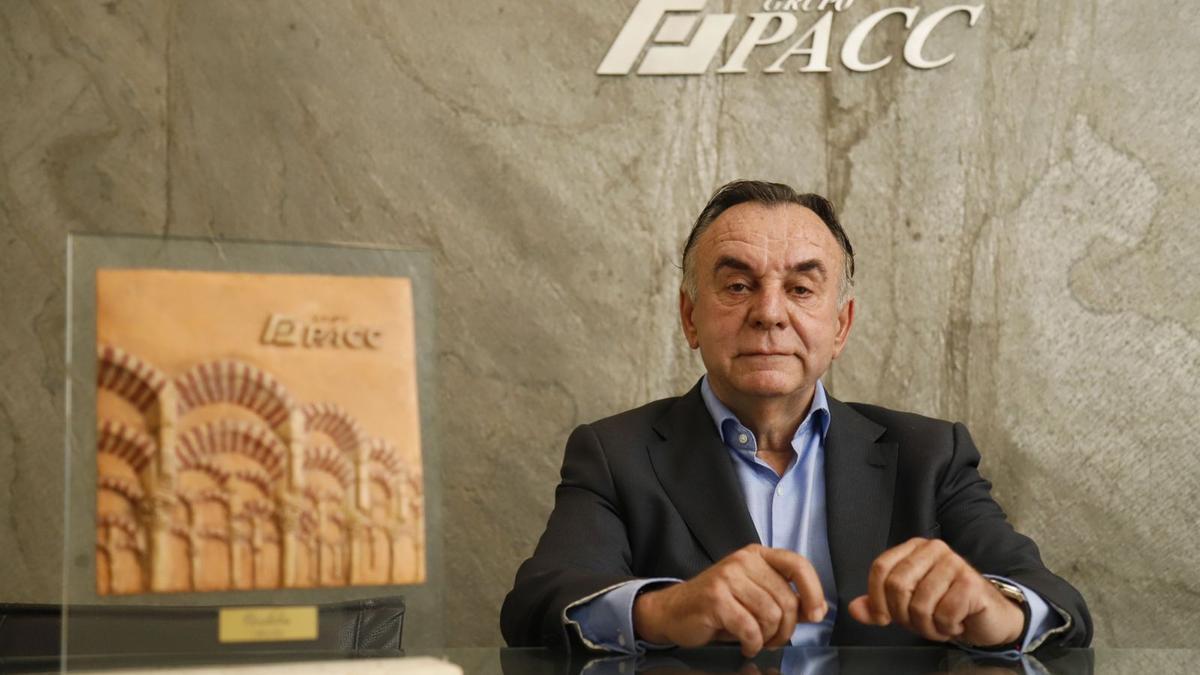 Eduardo Ortega, presidente del Grupo PACC, en la sede de la empresa cordobesa.