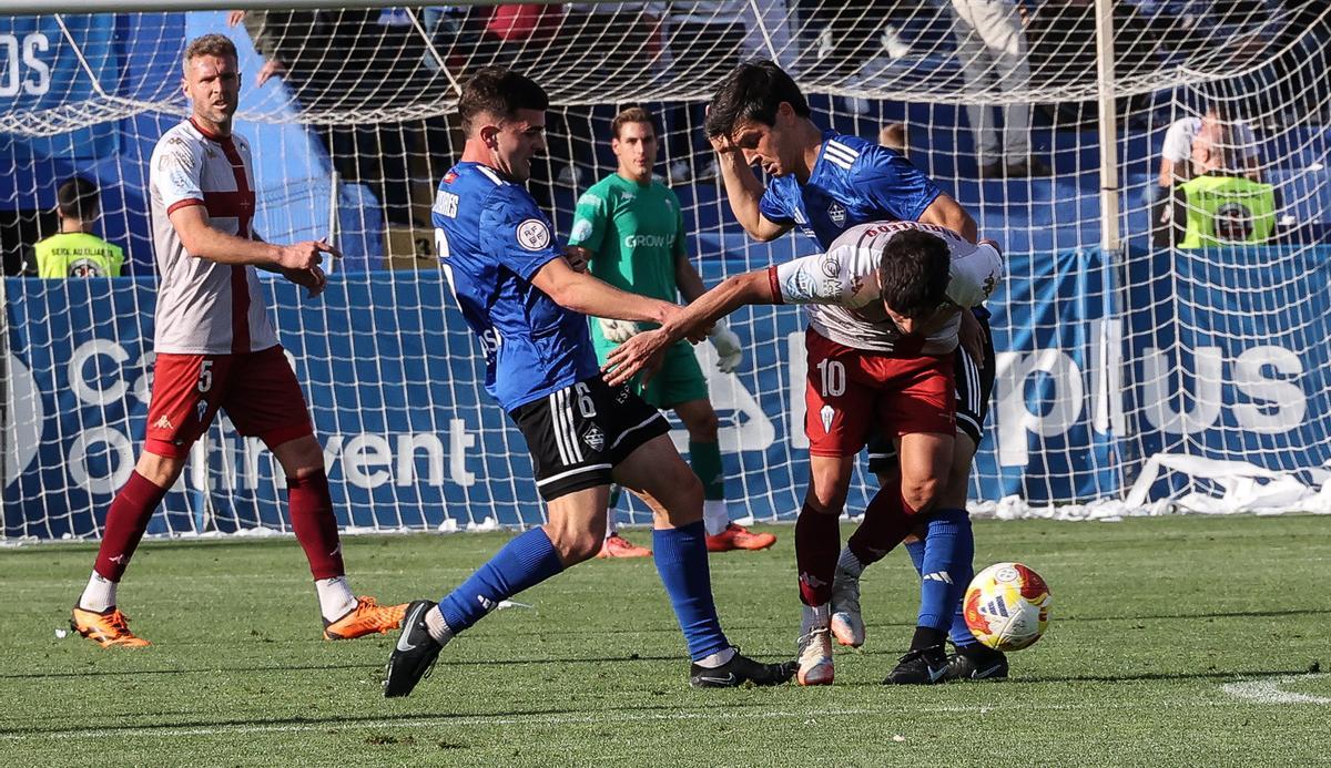 Imágenes del partido de ida del play-off Alcoyano Sanse 0-2