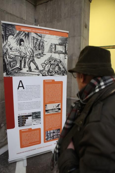 Exposición sobre el holocausto en Gijón