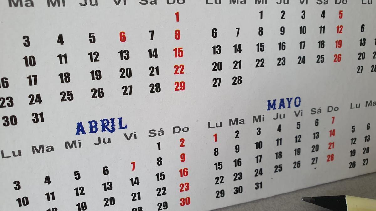 Calendario laboral en La Palma 2023.