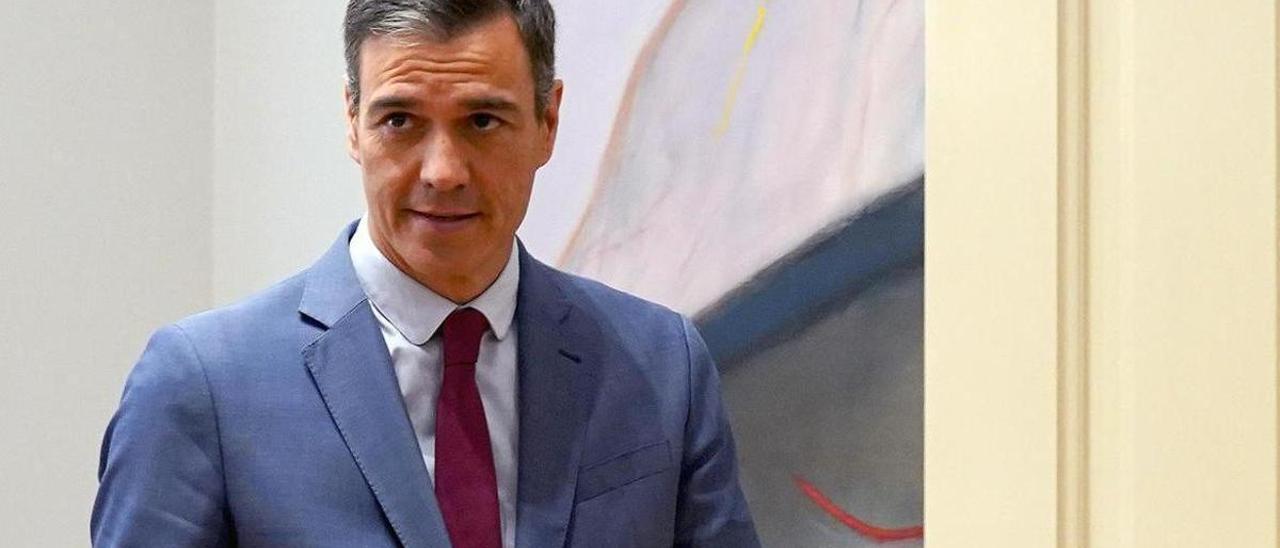 Pedro Sánchez, el pasado martes en la Moncloa.