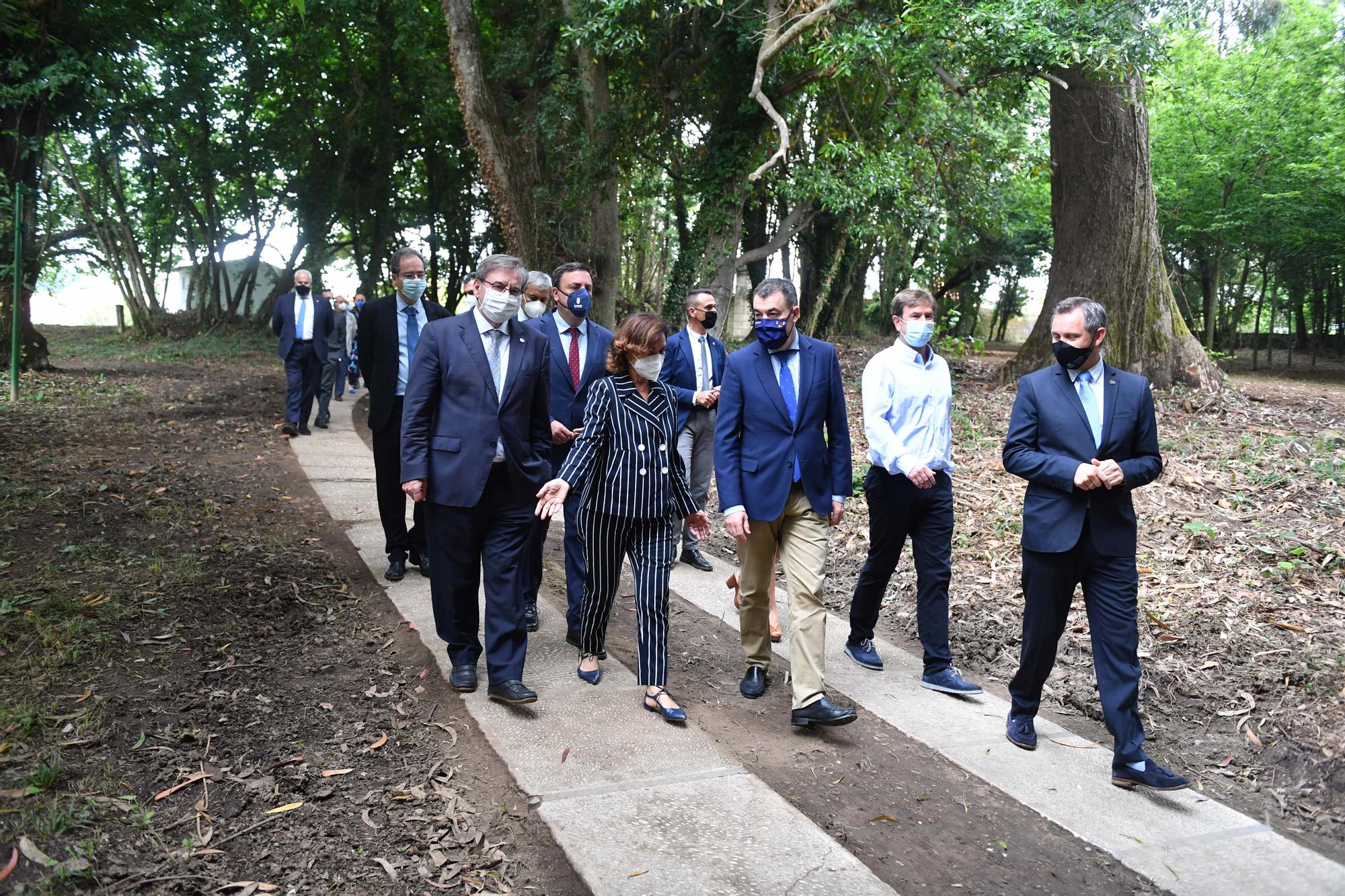 Acto oficial de la apertura de las jardines del pazo de Meirás