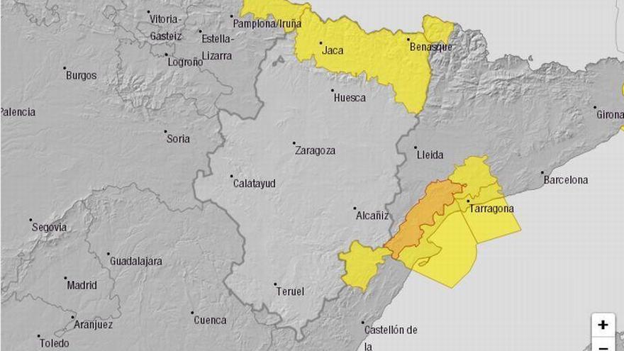 Alerta para mañana por nieve en el Pirineo y viento en otras zonas de Aragón