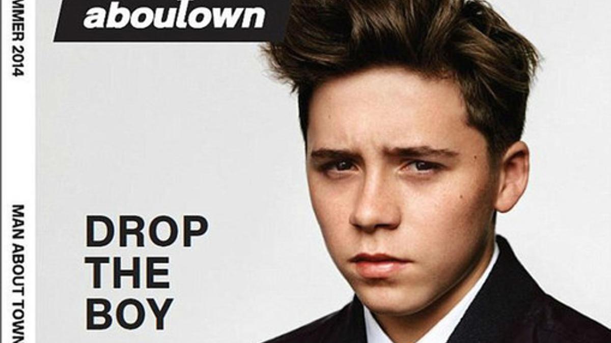 Brooklyn Beckham en la portada de 'Man About Town'.