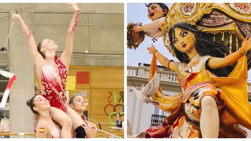 Las Fallas se presentan al mundo en el Campeonato de Europa de Gimnasia Rítmica