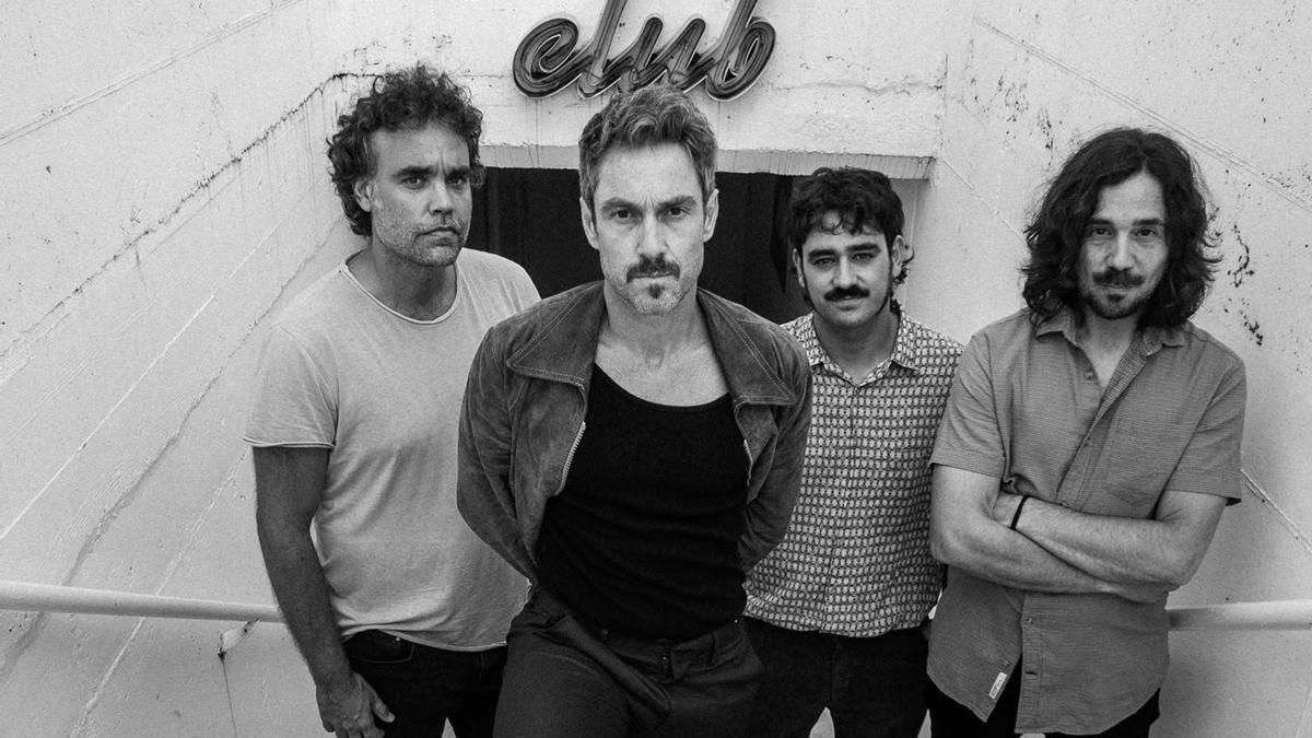 Por la izquierda, Mario de Inocencio, Marcos Cao, Juan Díaz-Terán y Raúl Delgado, "La Sonrisa de Julia".