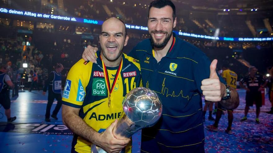 Gedeón Guardiola junto a su compañero español Rafael Baena.