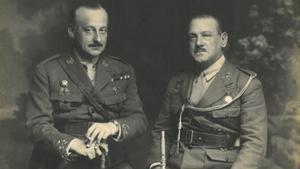 Miguel Primo de Rivera (izquierda) y Severiano Martínez Anido, presidente y vicepresidente del directorio militar durante la primera dictadura