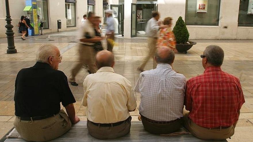 Jubilados en Málaga.