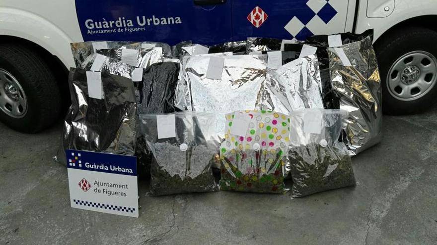 Imatge de la marihuana confiscada