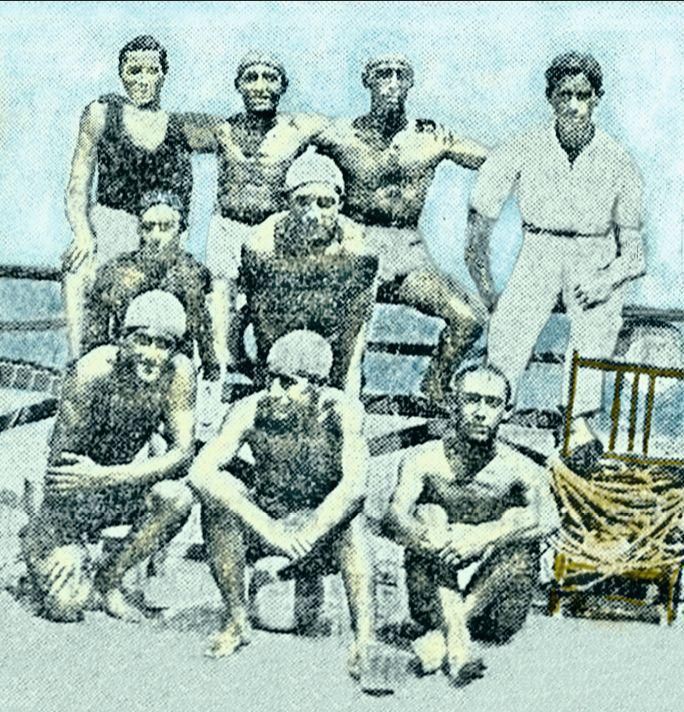 Equipo de waterpolo Rodeiramar en 1931.